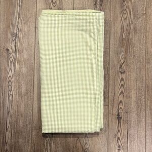 Pottery Barn Kids Green/White Gingham Queen/Full size Duvet Cover